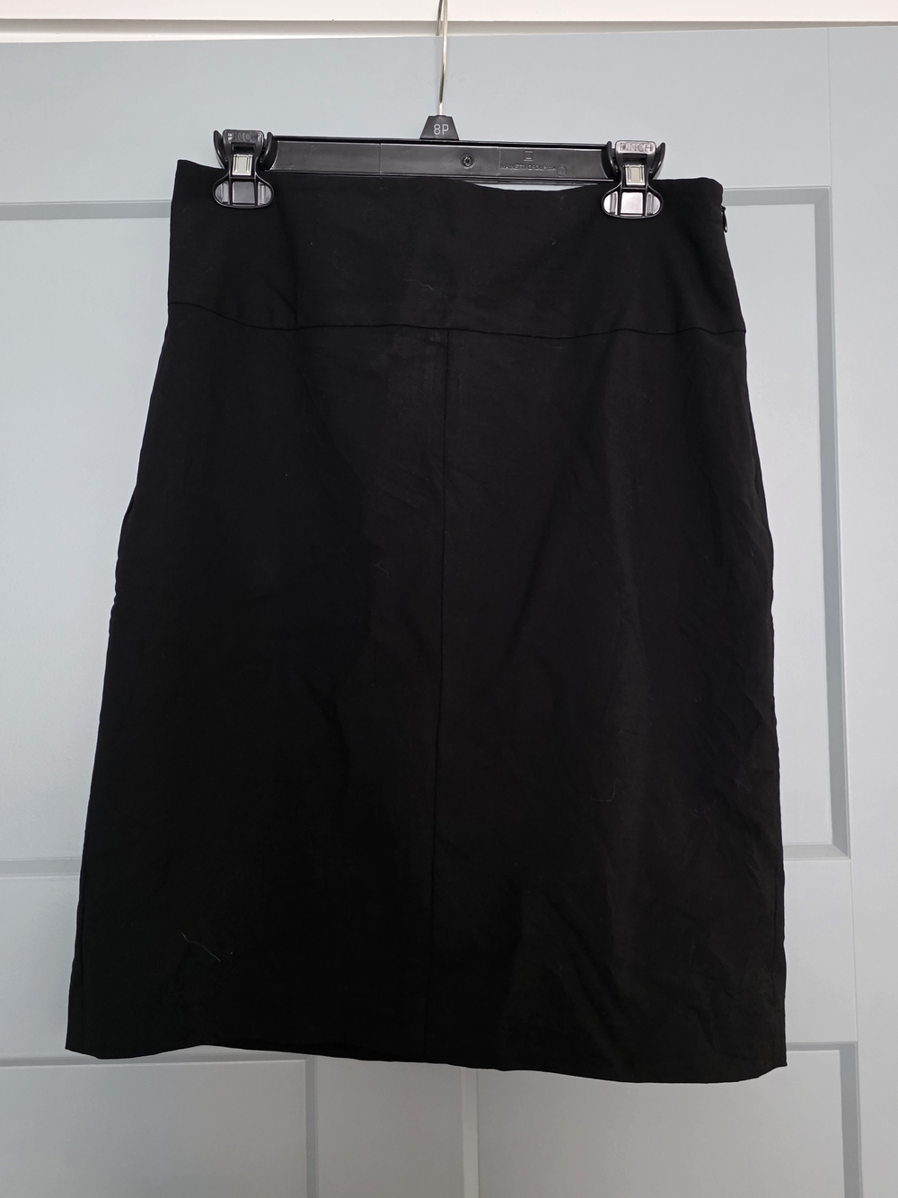 Banana Republic Italian Virgin Wool Pencil Skirt Black 8 Workwear Office Siren